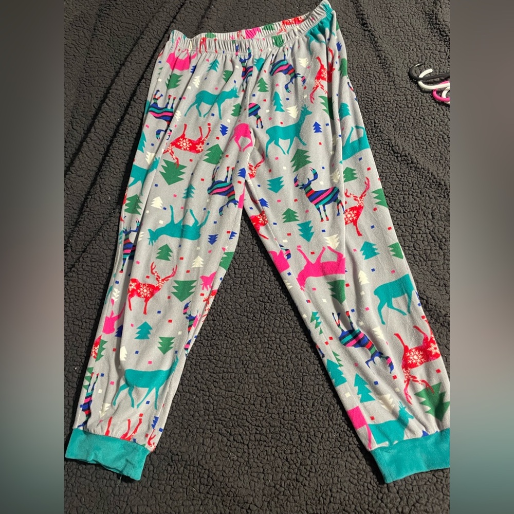 Dearfoams Multicolor Pajama Bottoms with Festive Patterns